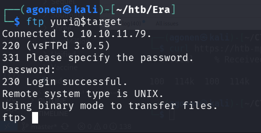 yuri login successful