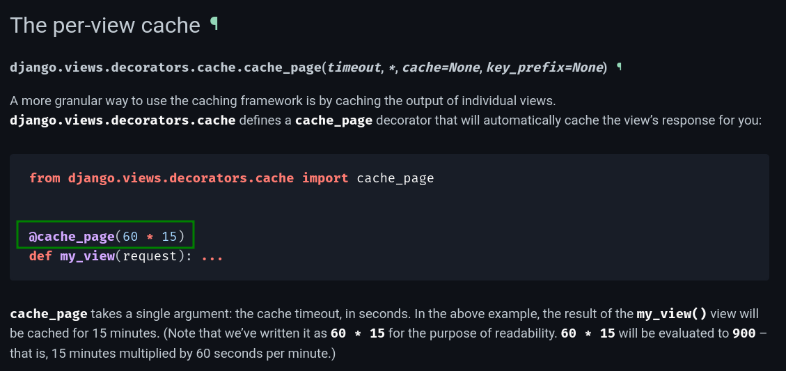 caching django