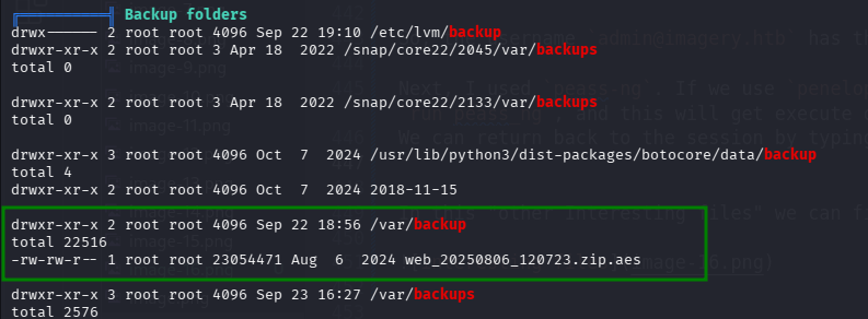 backup folders peass-ng