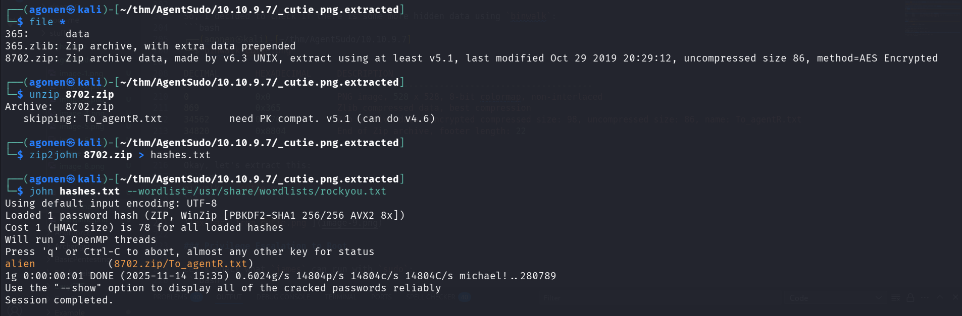 crack password using john
