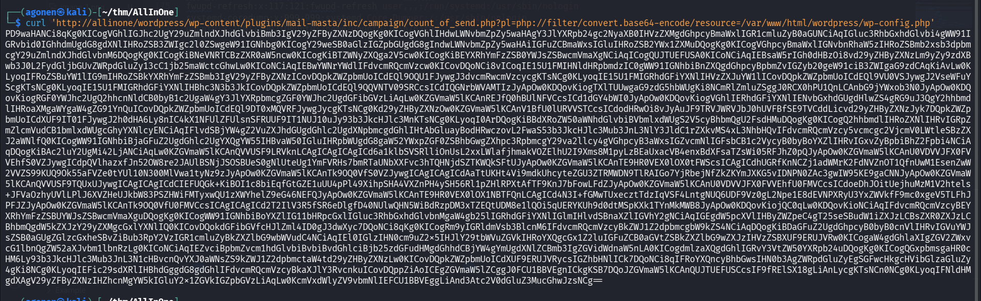get wp-config.php encoded