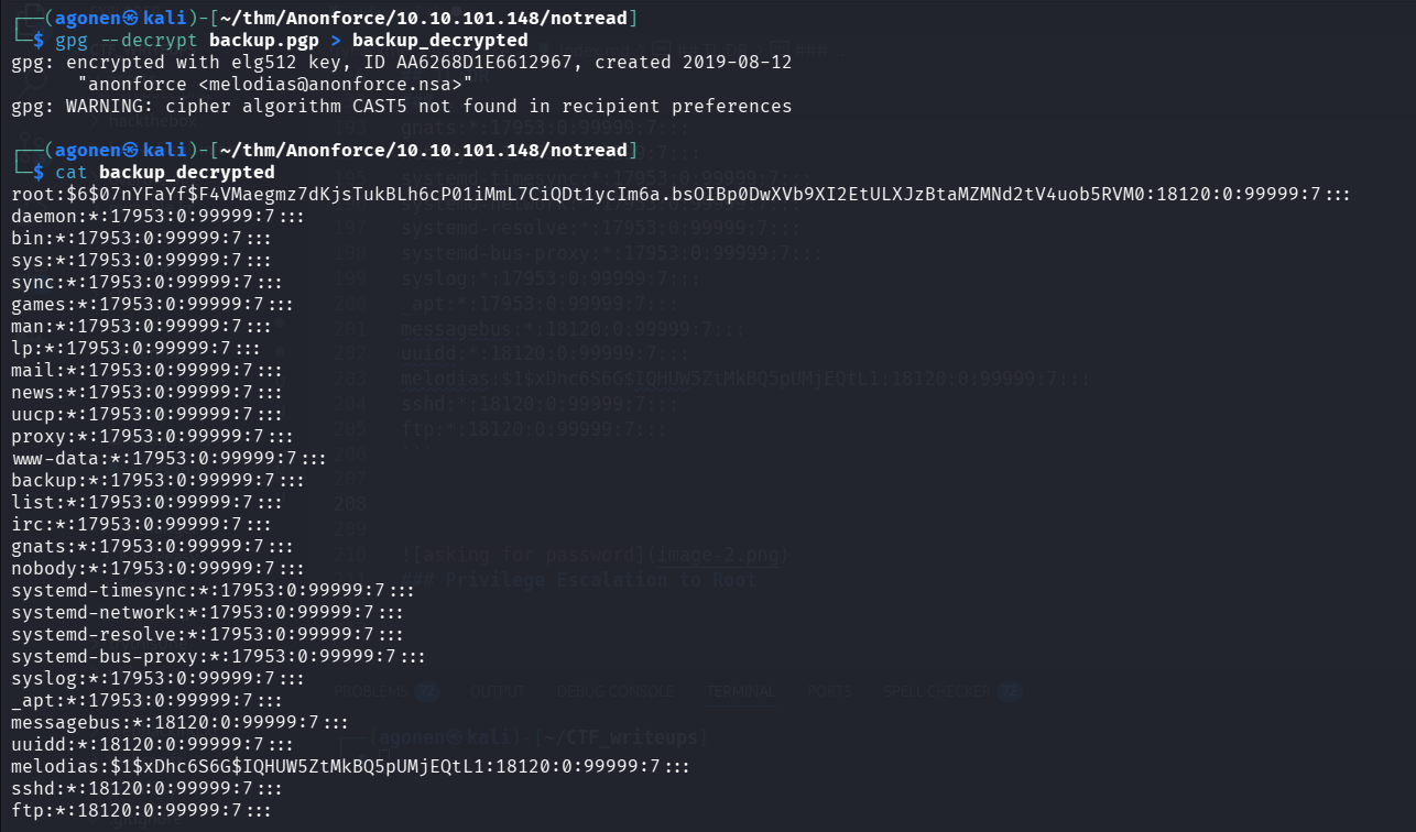 decrypted shadow data