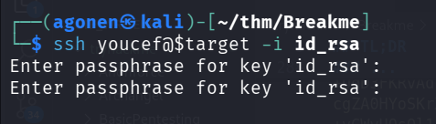login need passphrase