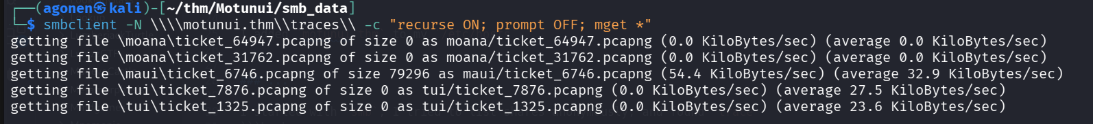 get files recursively