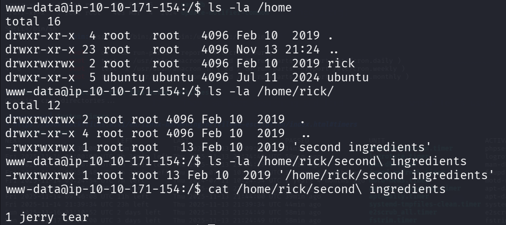 find second ingredient