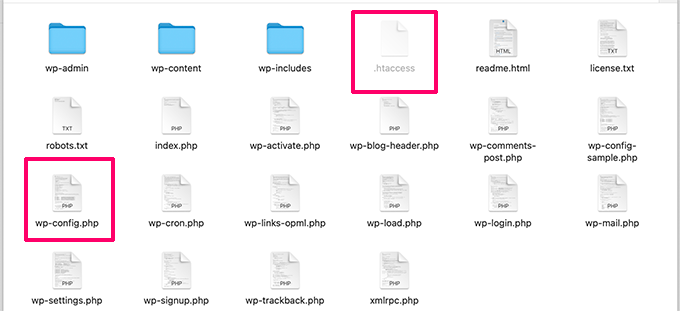 wordpress files structure