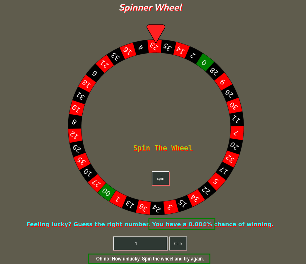 spin wheel