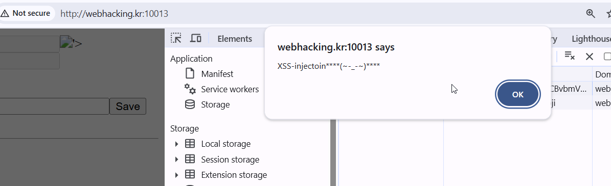 XSS injection